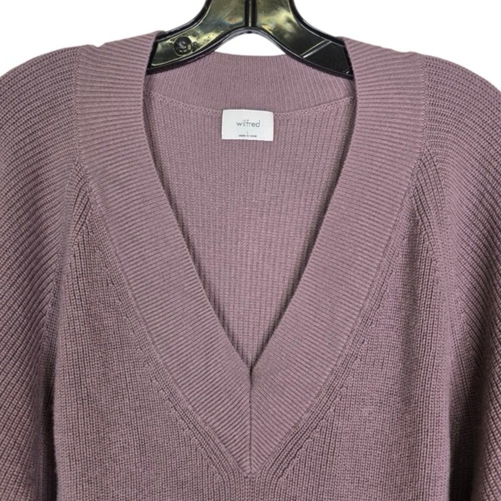 Wilfred wool/ cotton knit V neck pull over - Picture 3 of 5